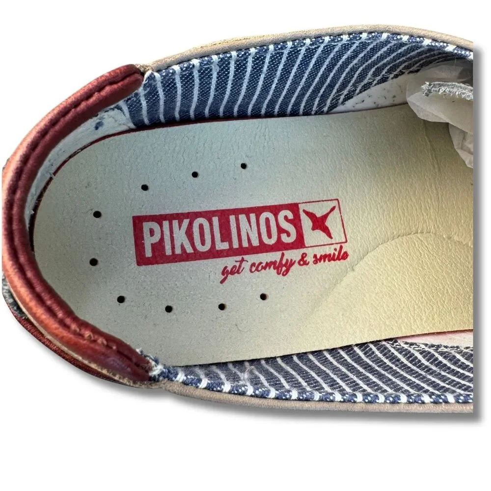 Pikolinos Jucar Men’s Leather Shoes EU 42 US 9 Gray Casual Oxford Comfort M4E